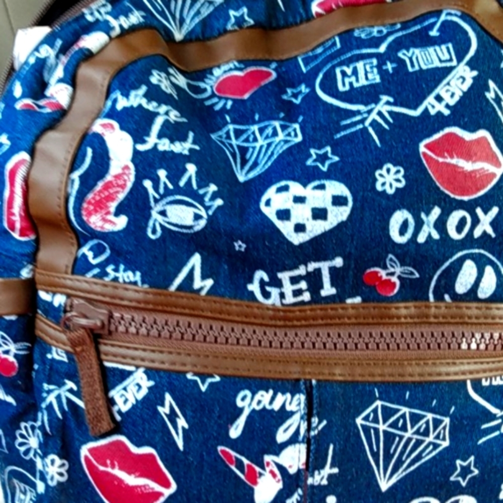 Selling blue jean back pack